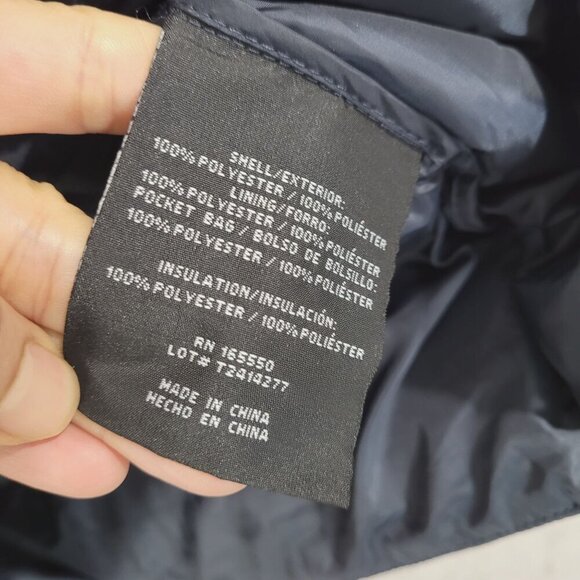 NEW 32 Degrees Heat Womens M Puffer Jacket With Hood Medium Navy Coat - Picture 5 of 6